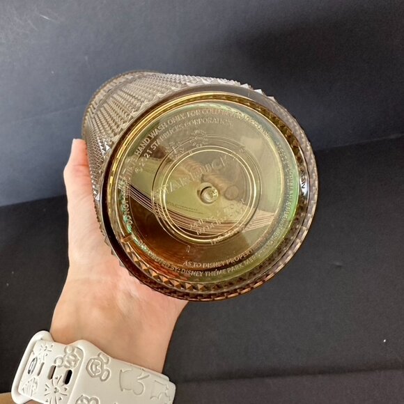 Walt Disney World 50th Anniversary Geometric Starbucks Tumbler with Straw Gold - Picture 4 of 7